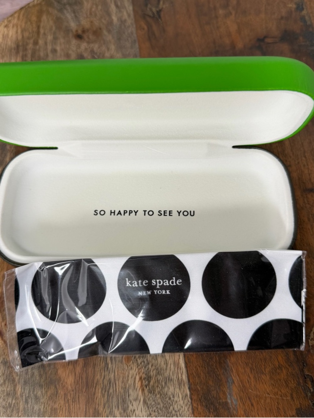 Kate Spade Glasses Case with Cloth